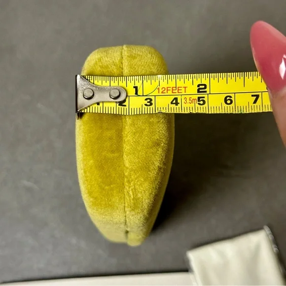 Gucci Velvet Chartreuse Light Blue Medium Sunglass Glasses Case NEW - Picture 5 of 5